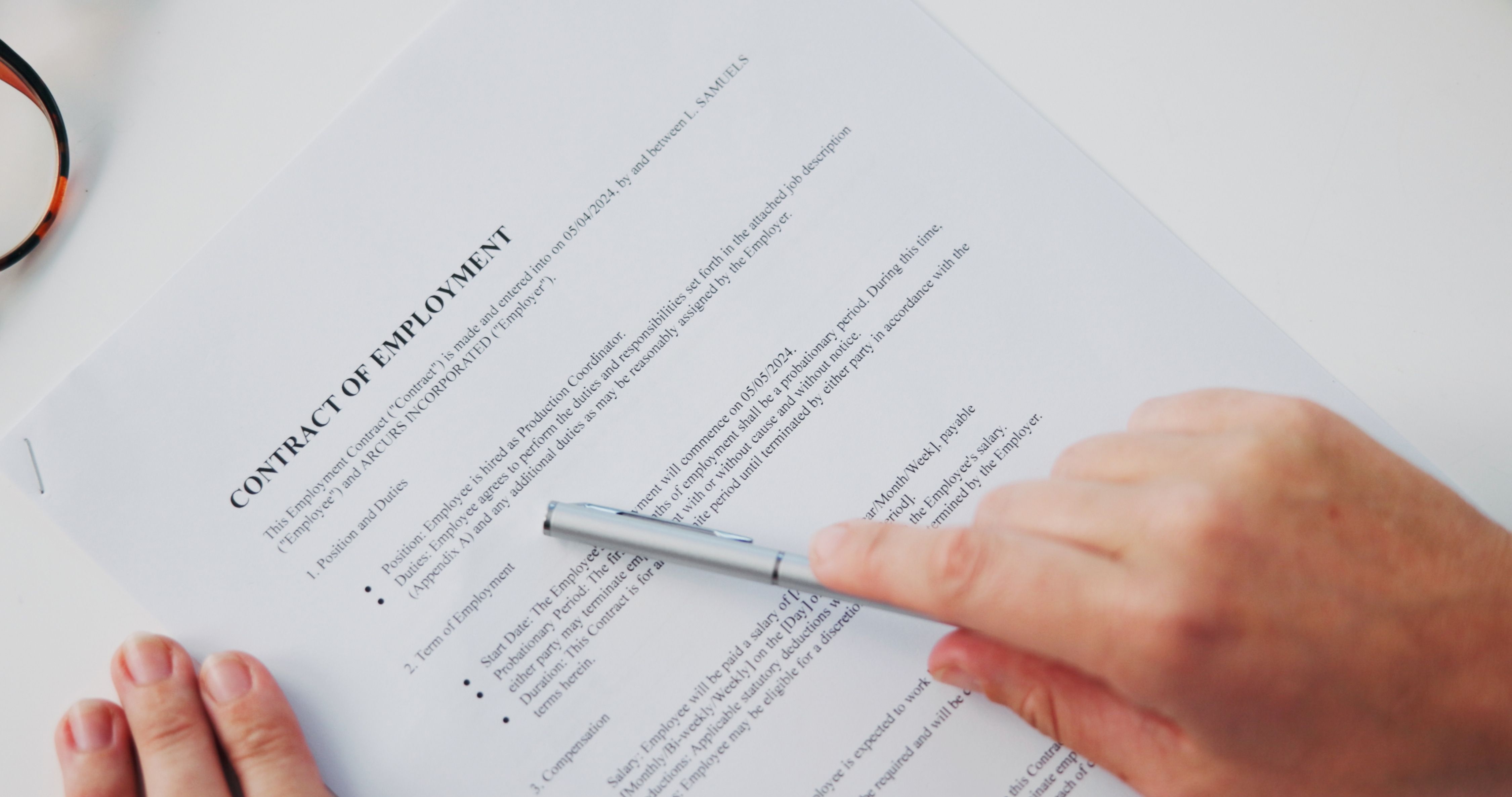 Crucial Terms for an Employment Contract